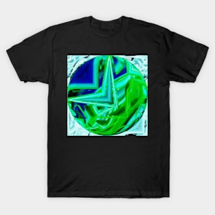 A blue and green globe T-Shirt